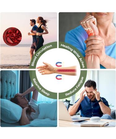 MagEnergy Titanium Steel Magnetic Bracelet for Men - Double Row Ultra Strength Magnets, Adjustable Links Removal Tool, Gift Box - Silver+Gold - Buy Online on GoSupps.com