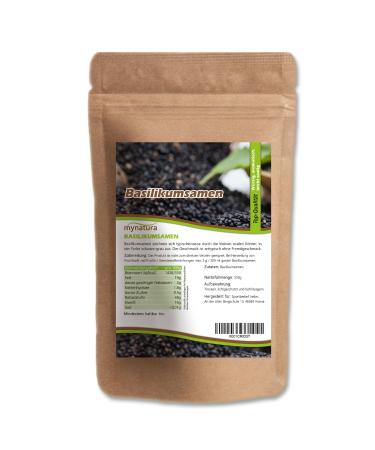 Jeske Sports Supplies Mynatura Falooda Organic basil seed basil seeds smoothie vegan herbs raw food salad dressing bag 2 x 500 g