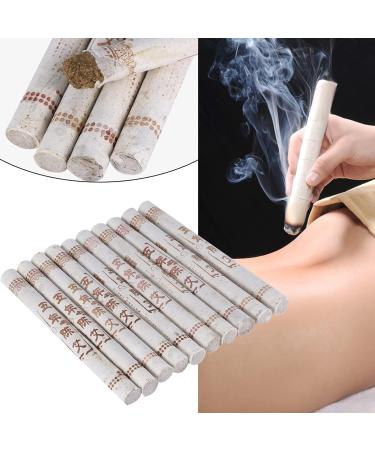 10pcs Moxa Rolls for Acupuncture - 5 Years Old Pure Moxibustion Sticks for Body Care & Massage - Buy Online on GoSupps.com