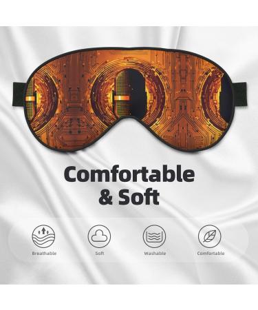 Microphone with Music Note Print Double-Sided Eye Mask Soft and Light Blocking for Enhancing Sleep Quality - Buy Online on GoSupps.com