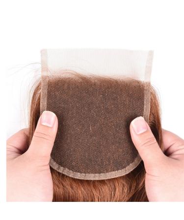 Shop Mila Top Lace Closure - 4 x 4 Brazilian Remy Human Hair Medium Brown 4# - 14/35cm - 100% Smooth Quality for Your Perfect Styles - Buy Online on GoSupps.com