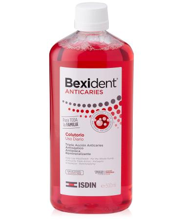ISDIN Isdin BEXIDENT anti-caries COLUTORIO - 2 boxes of 500 ml - Total 1000 ml