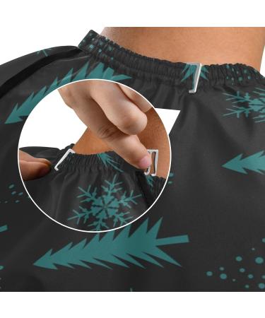 Waterproof Barber Cape - Green Tree & Cheetah Haircut Bib for Men & Women | Unisex Hair Cutting Cape  - Buy Online on GoSupps.com