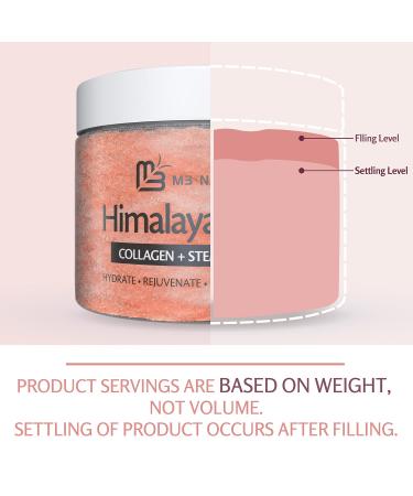 Himalayan Salt Foot & Body Scrub with Collagen and Stem Cell | Exfoliating Salt Scrub for Skin Toning | Deep Cleansing, Cellulite, Scars, Wrinkles | Moisturizing & Nutrient Absorption by M3 Naturals - Buy Online on GoSupps.com
