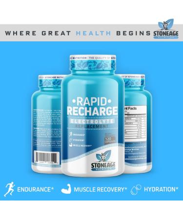 Electrolyte Pills - 120 Capsules for POTS Syndrome | Keto Electrolyte Supplements | Rapid Hydration & Endurance | Non-GMO & Gluten-Free - Buy Online on GoSupps.com