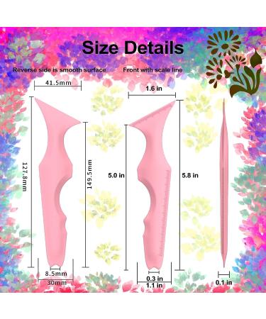 Reusable Silicone Winged Eyeliner Stencils - 5 in 1 Multi-Purpose Makeup Tool for Beginners - Pink - Buy Online on GoSupps.com