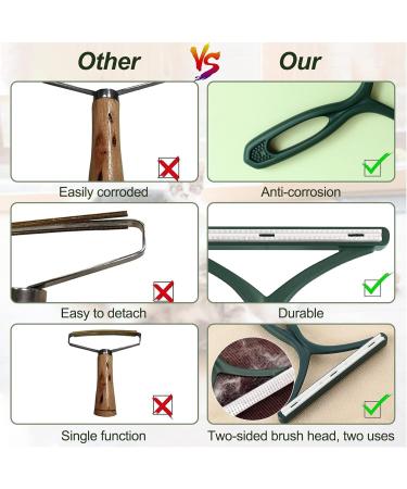 Puppbudd Animal Hair Remover - Reusable Lint Roller for Dog & Cat Hair | Effective Pet Hair Removal for Furniture Bedding & Couch - Eco-Friendly Green - Buy Online on GoSupps.com