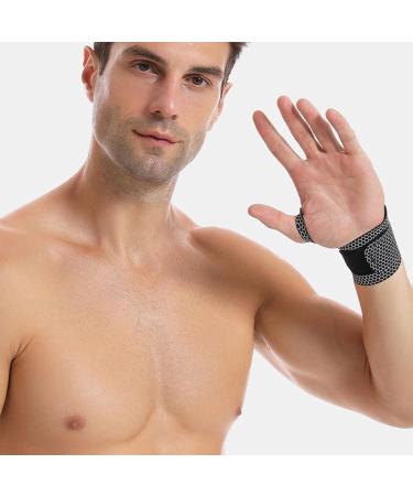Toseky Wrist Bandage Wrap Fitness Wrist Protection Wrist Support Wrap - Highly Elastic Women Weightlifting Wrist Wraps Reusable Carpal Tunnel Wrist Brace for Fitness Weightlifting black - Buy Online on GoSupps.com