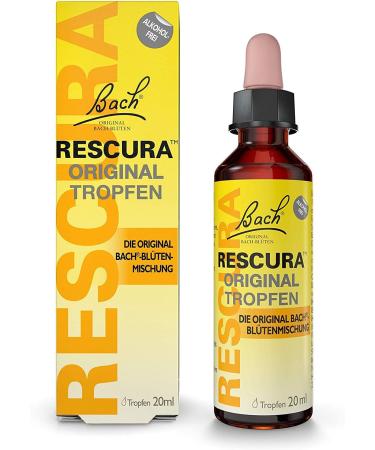 Original RESCURA Alcohol-Free Bach Flower Drops 20ml & Rescura Plus Vitamins Candies 42g - Vegan Sugar-Free With B5 + B12 - International Shipping - Buy Online on GoSupps.com