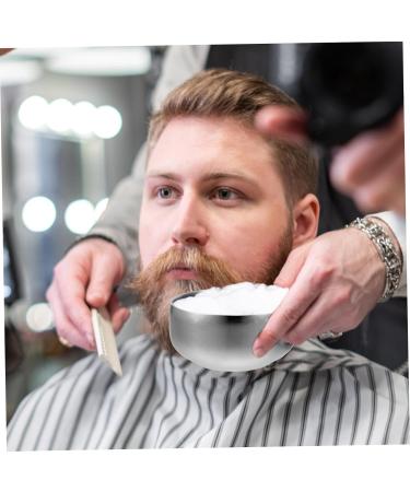Minkissy 4-Piece Shaving Bowl Set | Metal Holder & Lid for Salon - Ideal for Men's Hair Care & Beard Grooming - Buy Online on GoSupps.com