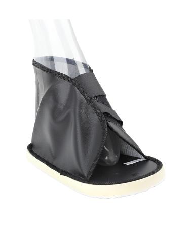 Adjustable Faux Leather Cast Shoe for Broken Foot - Open Toe Wide Fit Premium Support for Decompression Treatment (L - Buy Online on GoSupps.com