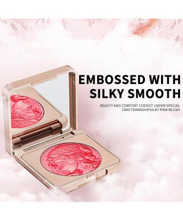 Embossed Smooth Powder Blush Palette Matte Face Powder Blush Palette Natural Nude Long Lasting Blush Palette Embossed Girl Blush for Cheeks 02 - Buy Online on GoSupps.com