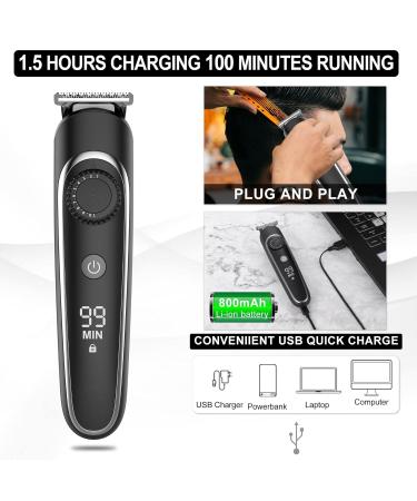 Professional Hair Clippers & Beard Trimmer Kit - 6-in-1 Waterproof Rechargeable for Men - Perfect for Precise Hair Cutting | International Shipping - Buy Online on GoSupps.com