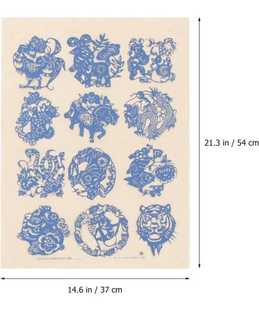 Milisten 4 Sheets Burnt Pottery Stickers Home Tools Pottery Decals Decked Pottery Accessory Chic Paper Clay - Buy Online on GoSupps.com