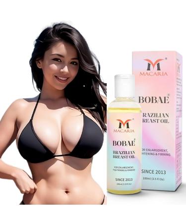 MACARIA Bobae Brazilian Boobs Breast Bust Enhancement Enlargement tightening Firming Oil For women Bigger breast Size fast Growth Shaggy bust cream for girls