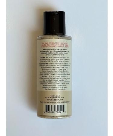 ITADI Organic Daily Gentle Face Exfoliator Wash | Coffee Berry Infused Face Scrub Exfoliator | Best for Women & Men | 4oz - Buy Online on GoSupps.com