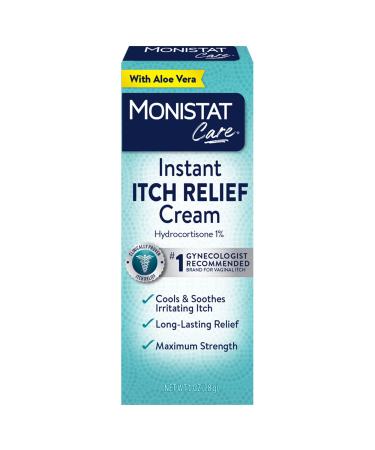 Monistat Care Instant Itch Relief Cream-Max Strength - Cools & Soothes (Packaging may vary) White 1 Oz 1 Ounce (Pack of 1)