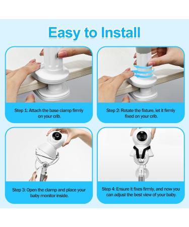 Burnnove Babyphone Holder - Universal Baby Monitor Camera Mount for Optimal Viewing & Stability - Buy Online on GoSupps.com