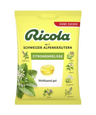 TopDeal Ricola Lemon Balm Sugar Free 2 x 75 g Lemon Balm Flavoured Herb Candy