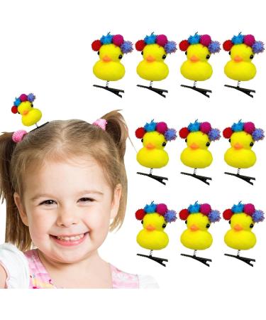 Duck Shaped Hairpin | Plush Hair Clips Duck Hair Pins - Yellow Duckling Hair Clip Cartoon Hair Accessories for Children Kids - Buy Online on GoSupps.com