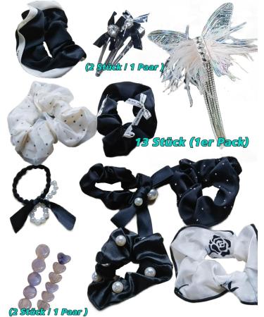 Hair Bobbles Scrunchies for Women Plain Elastic Thick Bands Soft Ropes Ponytail Holder Women's Hair Accessories 2 - Buy Online on GoSupps.com