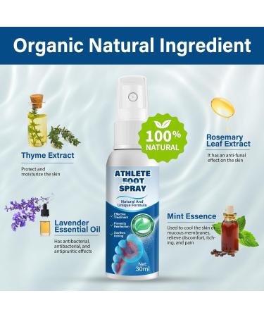 iTecFreely Athletes Foot Spray - Natural Treatment for Fast Relief from Itchy and Inflamed Feet - Buy Online on GoSupps.com