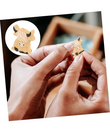 CRAFTHROU 10pcs Highland Animal Silicone Beads Toy - Cute Silica Gel Baby Beads 2.8x2.7cm - Buy Online on GoSupps.com