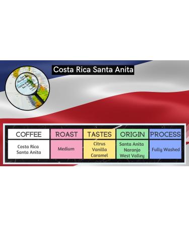Costa Rica Santa Anita Coffee - Freshly Roasted Whole Beans | Medium Roast 200g | Single Origin & RFA Certified - Buy Online on GoSupps.com