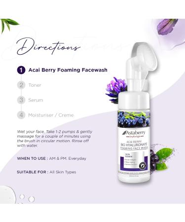 Acai Berry Night Cream | Anti-Aging Hydrating Moisturizer with Bio Hyaluronic Acid & Bakuchiol | Lightweight Non-Allergic Formula for Reducing Pigmentation Fine Lines & Wrinkles - Buy Online on GoSupps.com