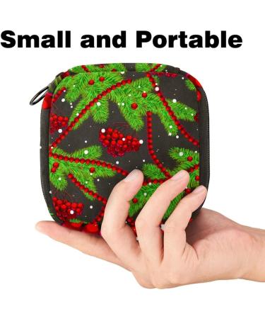 Women s Menstrual Cup Storage Bag | Travel Makeup Organizer | Big Capacity | Christmas Trees Pattern | 4.7x6.6x6.6 in - Buy Online on GoSupps.com