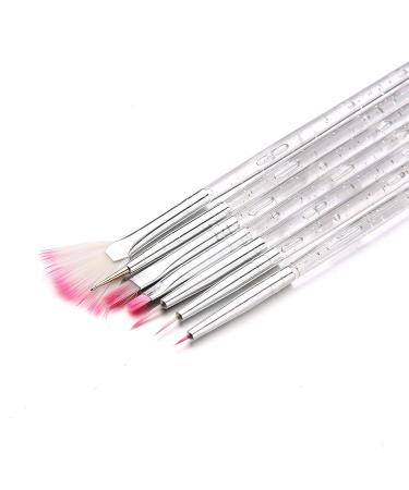 7pcs Nail Art Brushes Set - Professional & Home Use Embossing Liner Pens for Nail Painting - Buy Online on GoSupps.com
