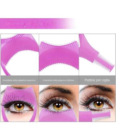 Mascara applicator protection eyelid mascara eyelash shield mascara protection eyelash comb eyelash comb eyelash tool mascara shield portable tool for separating the Pink - Buy Online on GoSupps.com