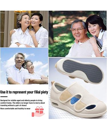 QDCHOME Women's Wide Width Diabetic Shoes for Comfort & Support - Wide Width Walking Shoes for Diabetes, Edema, Plantar Fasciitis - 5.5 US to 6.5 US - Buy Online on GoSupps.com