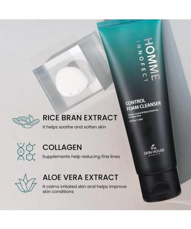  Valentine's Day Gift HOMME INNOFECT All-in-One Skincare Duo for Men | Foaming Face Wash & All-in-One Moisturizer (Toner + Serum + Aftershave Balm) | Korean Skin Care for Sensitive Skin - Buy Online on GoSupps.com