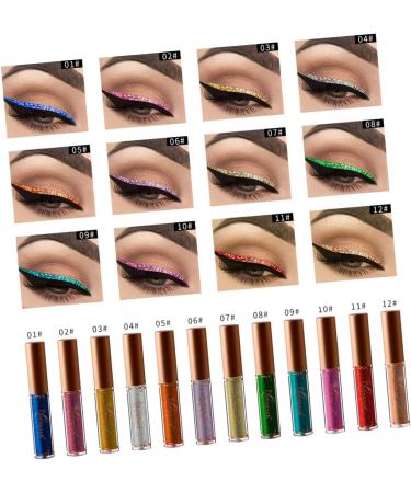 DOITOOL 3pcs Eyeliner Pencil Liquid Glitter Eyeliner Women Shadow Cosmetic Liquid Eyeliner Metallic Color 1 count (Pack of 1) As Shownx3pcs - Buy Online on GoSupps.com