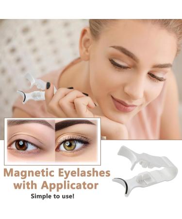 Magnetic Eyelashes with Applicator Magnetic Lashes Natural Look False Eyelashes Magnetic Reusable Magnetic Eyelashes without Eyeliner Magnetic lashes No Glue Birthday Gifts for Women Gifts for Women - Buy Online on GoSupps.com