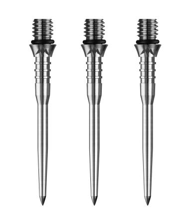 34mm Dart Conversion Points Mission Titan Pro Titanium Converts Soft Tip To Steel Silver Grooved