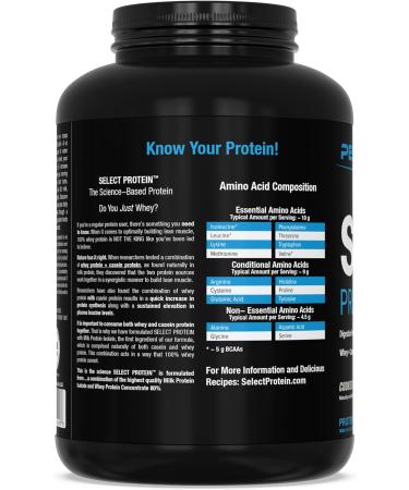 PEScience Select Protein Powder, Whey and Casein Blend, Clean Protein Powder for Women and Men, Low Calorie, Low Carb, Keto Friendly, Gluten Free - Cookies and Cream - 55 Servings - Buy Online on GoSupps.com