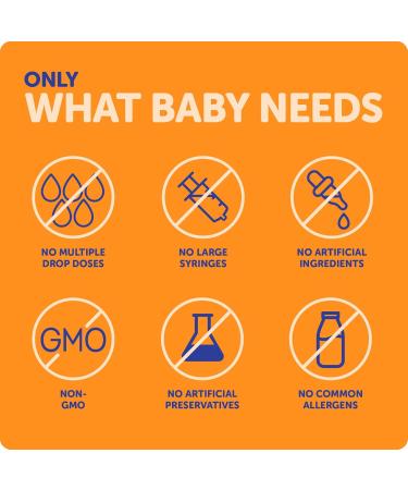 Ddrops Baby Organic Liquid Vitamins A&D Drops for Infants 60 Drops. Supports Babies Eye Health Bone Development and Immune Function. Certified Organic Non-GMOs Allergy-Friendly 0.06 Fl Oz (Pack of 1) - Buy Online on GoSupps.com