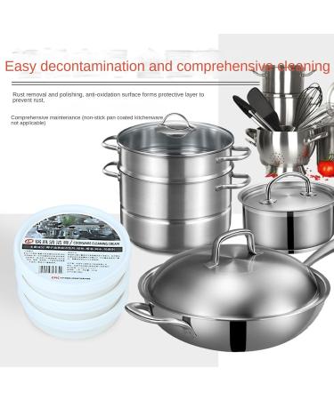 Strong stainless steel cleaner metal cleaner kitchen multifunctional cleaning paste cleaning agent stain remover - Buy Online on GoSupps.com