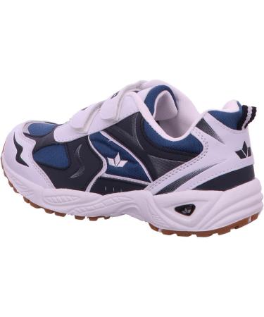 Lico Unisex Kids Bob V Indoor Shoes - 35 EU - White Navy - International Shipping Available - Buy Online on GoSupps.com