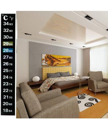 10-Piece Aquarium Thermometer Stickers - Accurate Digital Temperature Strips ( C & F) for Fish Tanks - Buy Online on GoSupps.com