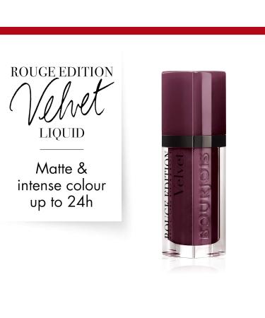 Bourjois Rouge Edition Velvet Lipstick 25 Dark Purple - Long-lasting Intense Color International Shipping Available - Buy Online on GoSupps.com