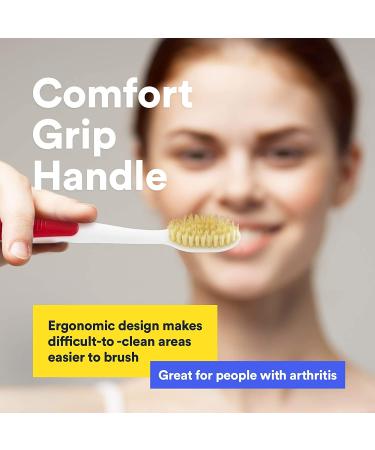 MOUTHWATCHERS Manual Toothbrushes - 20 Count - Floss Bristle Silver - Clean Teeth, Doctor-Designed - Buy Online on GoSupps.com