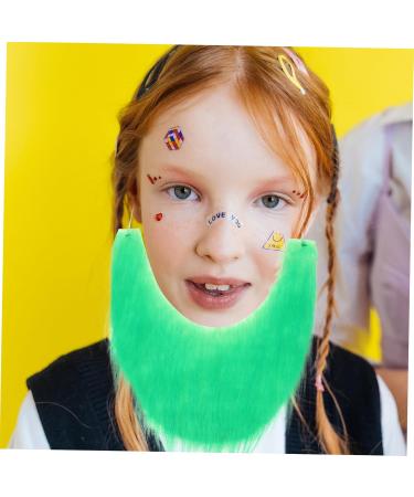 BESTYASH Barbe Verte Fausse Barbe et Moustache kit d'entretien de la Barbe pour Homme d guisement Saint Patrick Costume Saint Patrick St. Moustache du Jour de Patrick Barbe de Costume Green 3 - Buy Online on GoSupps.com