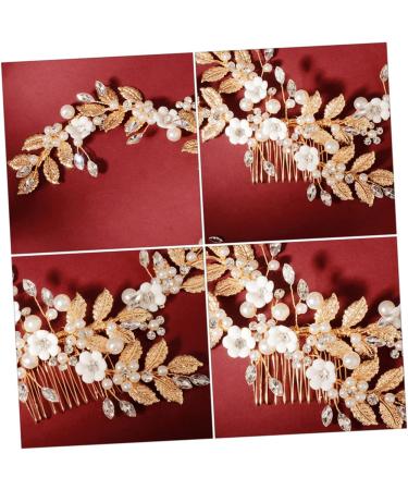 Ipetboom 1pc Soft Pottery Flower Comb Bridal Comb Wedding Hairpin Hair Bands for Womens Hair Bridal Jewellery Flower Hair Side Comb Wedding Hair Comb Combs Headband Women's Pearl Alloy - Buy Online on GoSupps.com