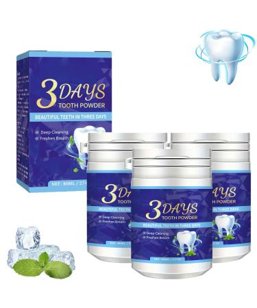 3 days tooth elevator powder tooth elevator powder tooth rigid purple tooth winding toothpaste dental poliser stain remover tooth enamel safe tooth powder for yellow teeth smoke coffee spots (3Stk)
