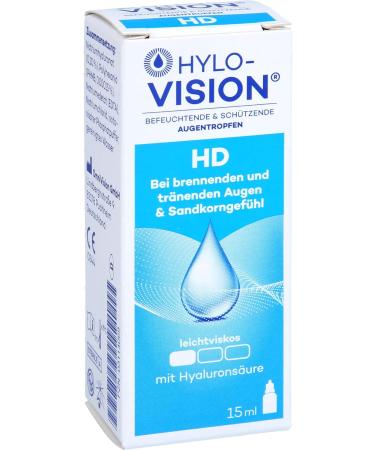 Buy OMNIVISION GMBH Hylo-Vision HD Eye Drops 15ml | Fast International Shipping - Buy Online on GoSupps.com