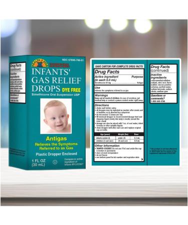 GeriCare Infants Gas Relief Drops Simethicone Drops for Infants Relieves Stomach Discomfort Safe & Gentle 20mg Drops Child Anti-Gas 1 Fl Oz (Pack of 2) - Buy Online on GoSupps.com