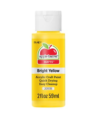 Apple Barrel Acrylic Paint in Assorted Colors (2 oz)  20513  Bright Yellow Bright Yellow 1 - Buy Online on GoSupps.com